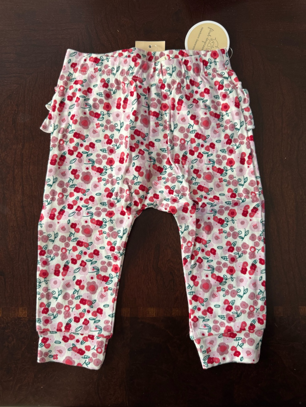 First Impressions Baby Girl Floral Ruffle Pants